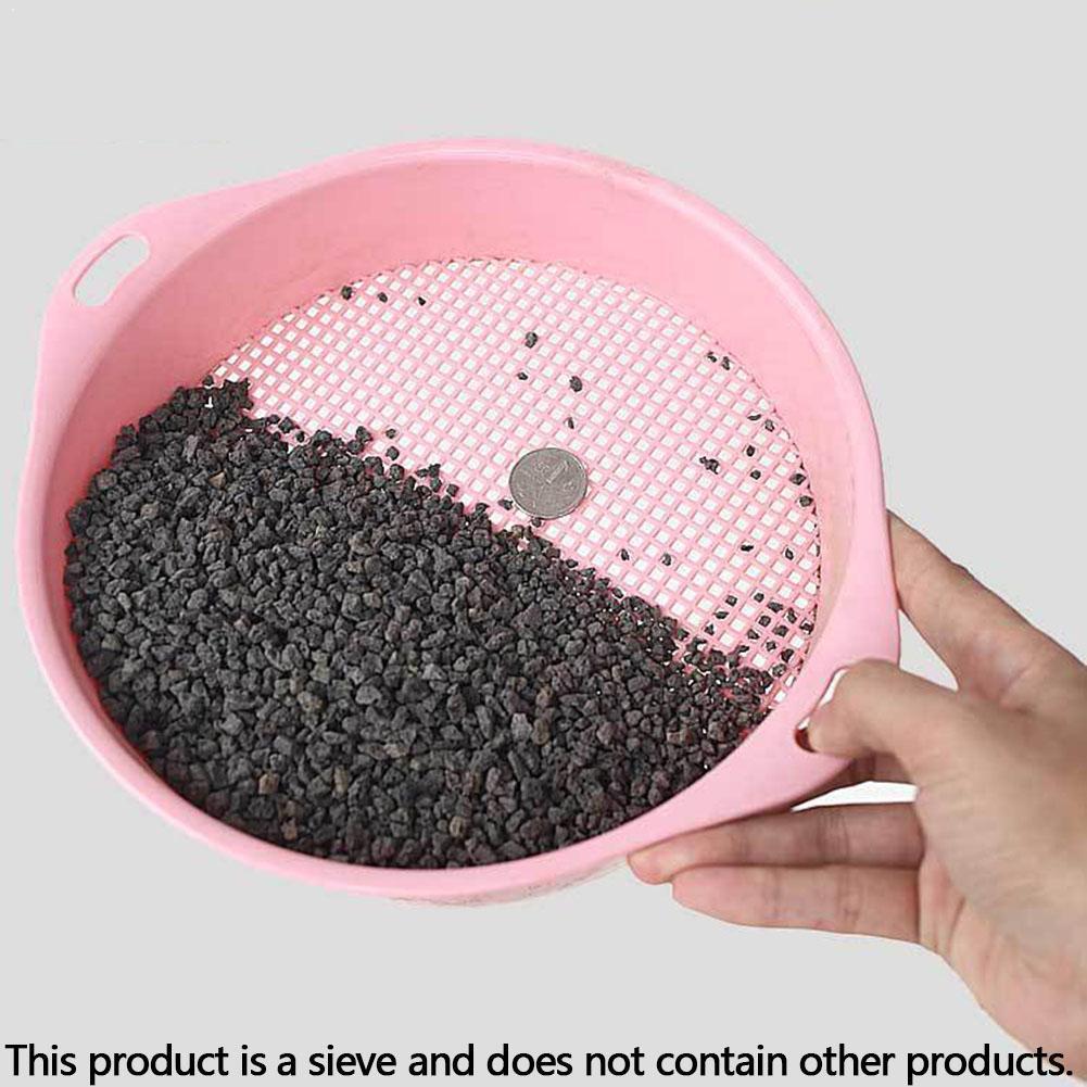 Plastic Garden Sieve Riddle Green For Composy Soil Handle Stone 2 Gardening Mesh With Colors Sieve Tool Soil Particle I3T7