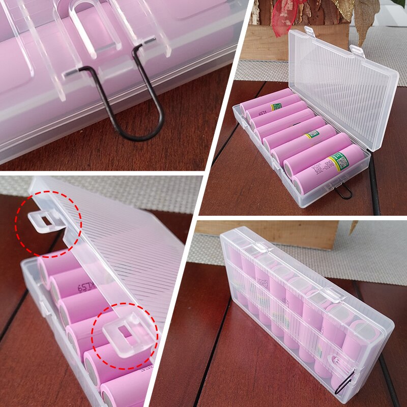 Battery Case for AA/AAA Plastic Cover Battery Holder Storage Box for 2 4 8 Slots AA AAA Rechargeable Battery Container Organizer