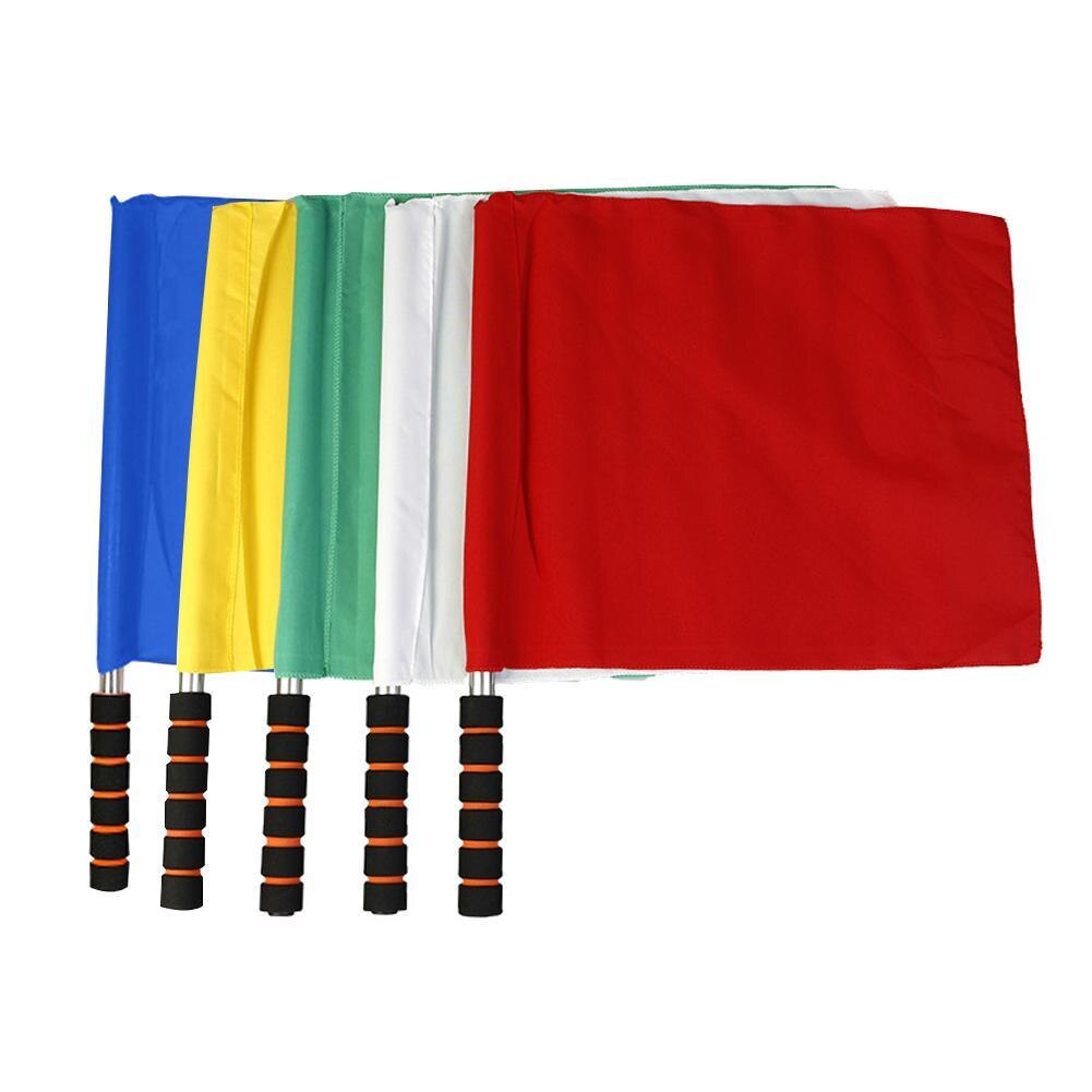 Rot Weiß Gelb Farbe Fußball-schiedsrichter Flagge Fair Play Sport Spiel Fußball Linienrichter Fahnen 3 Farben Fußball-schiedsrichter Flagge