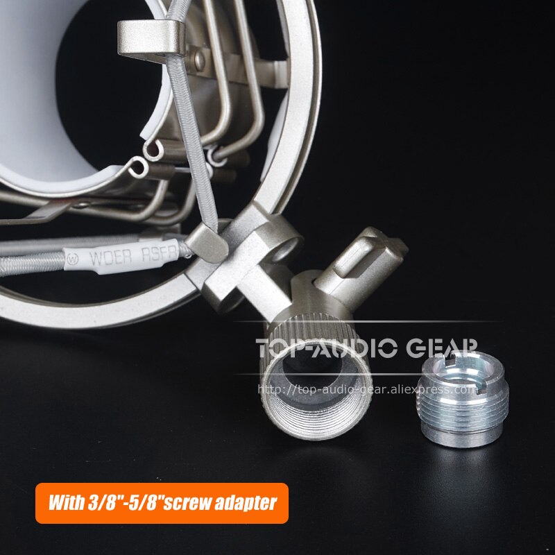 ragno Microfono shock montare Antiurto di Registrazione Mic In piedi Sospensione titolare clip per MXL V87 V 87 67 69 76 V67 v69 V76 V69M