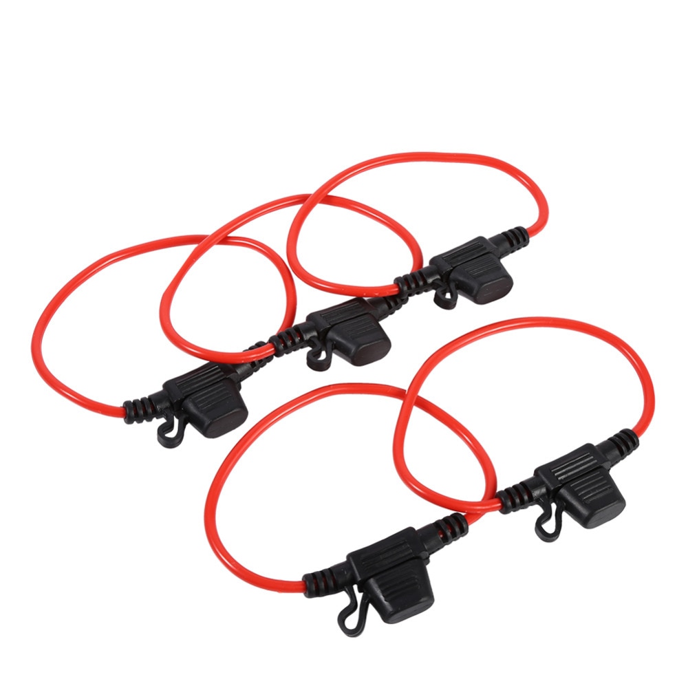 Portafusibles a prueba de agua para coche, portafusibles con cuchilla de 12V 30A, 5 uds.