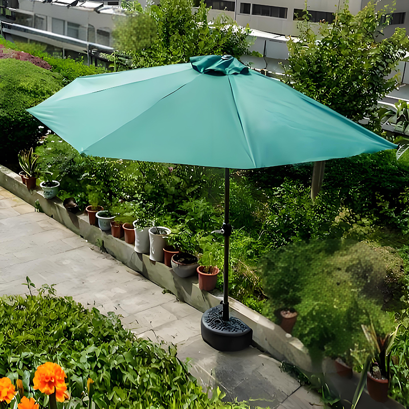 Medio Parasol para exteriores, tela reemplazable para pared, medio paraguas semicircular, tela superior sin soporte, toldo parasol