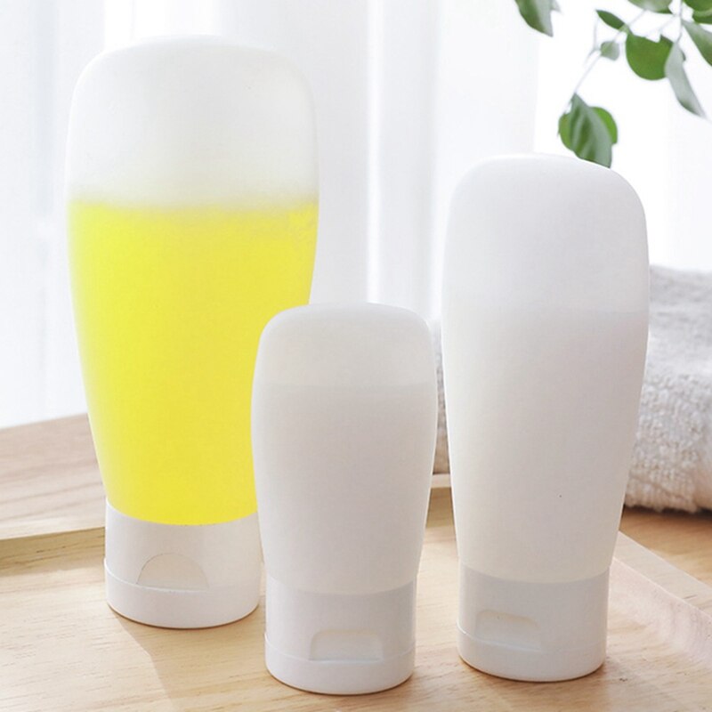 1pc 30/60/100ml bærbar plast genopfyldelig flaske tom rejseflaske til lotion shampoo kosmetiske squeezebeholdere