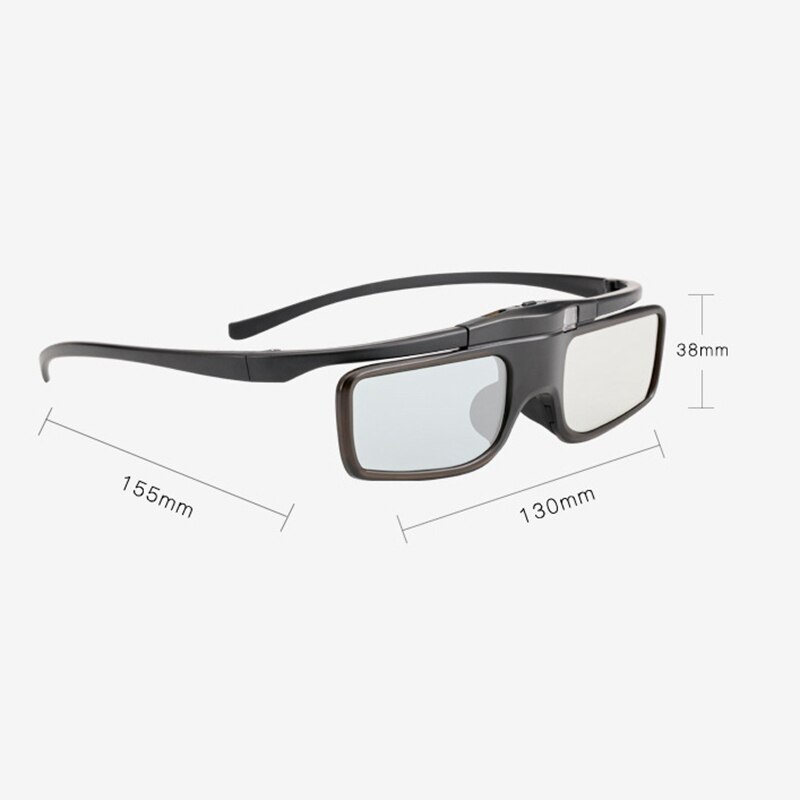Obturador activo recargable gafas 3D sin Ghosting para proyector DLP Link