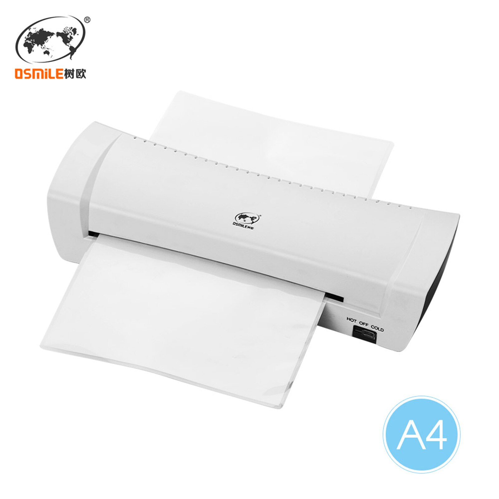 OSMILE SL200 Laminator Machine and Cold Laminating Machine Two Rollers A4 Size for Document Picture Credit Card Home School