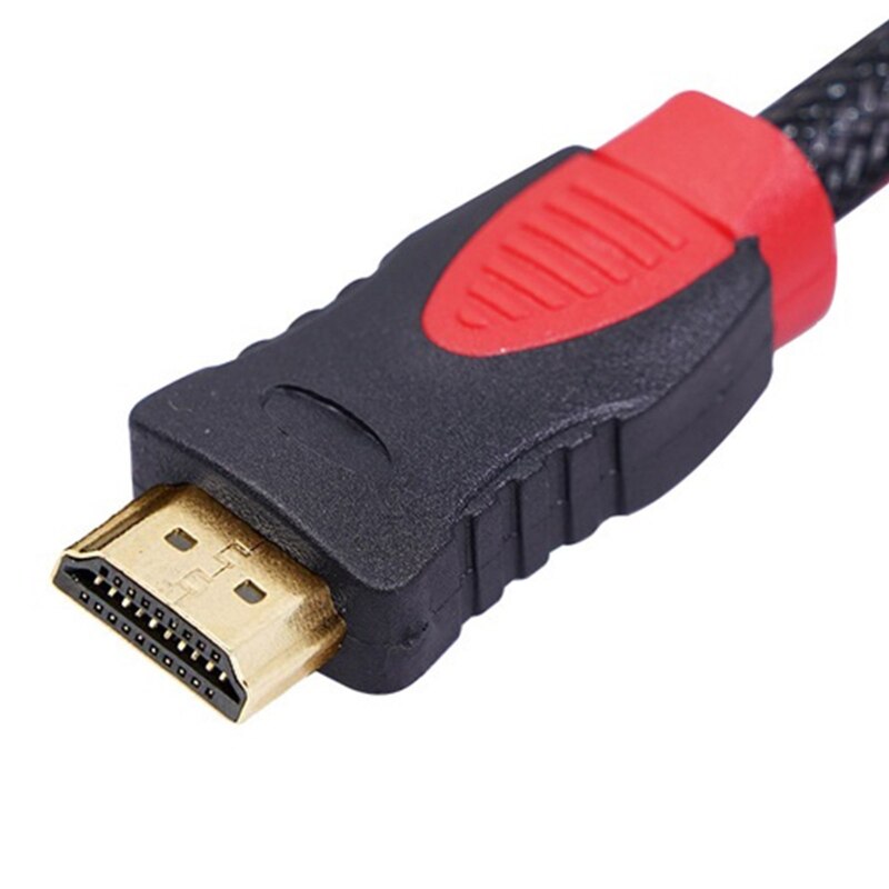 R91A Hdmi-Compatibel 3 Rca Video Hdmi-Compatibele Kabel 1080P Adapter Voor Hdtv Tv Set-box Av Cord Converter