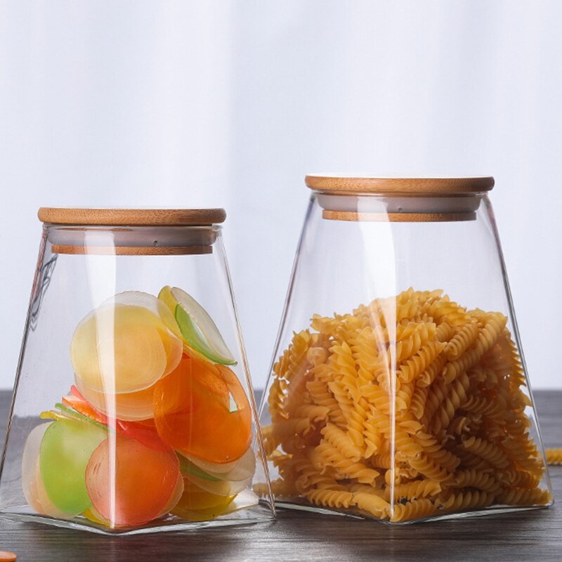 Square Storage Tank Large Capacity Square Glass Jar Storage Tank Sealed Tank Food Storage Tank