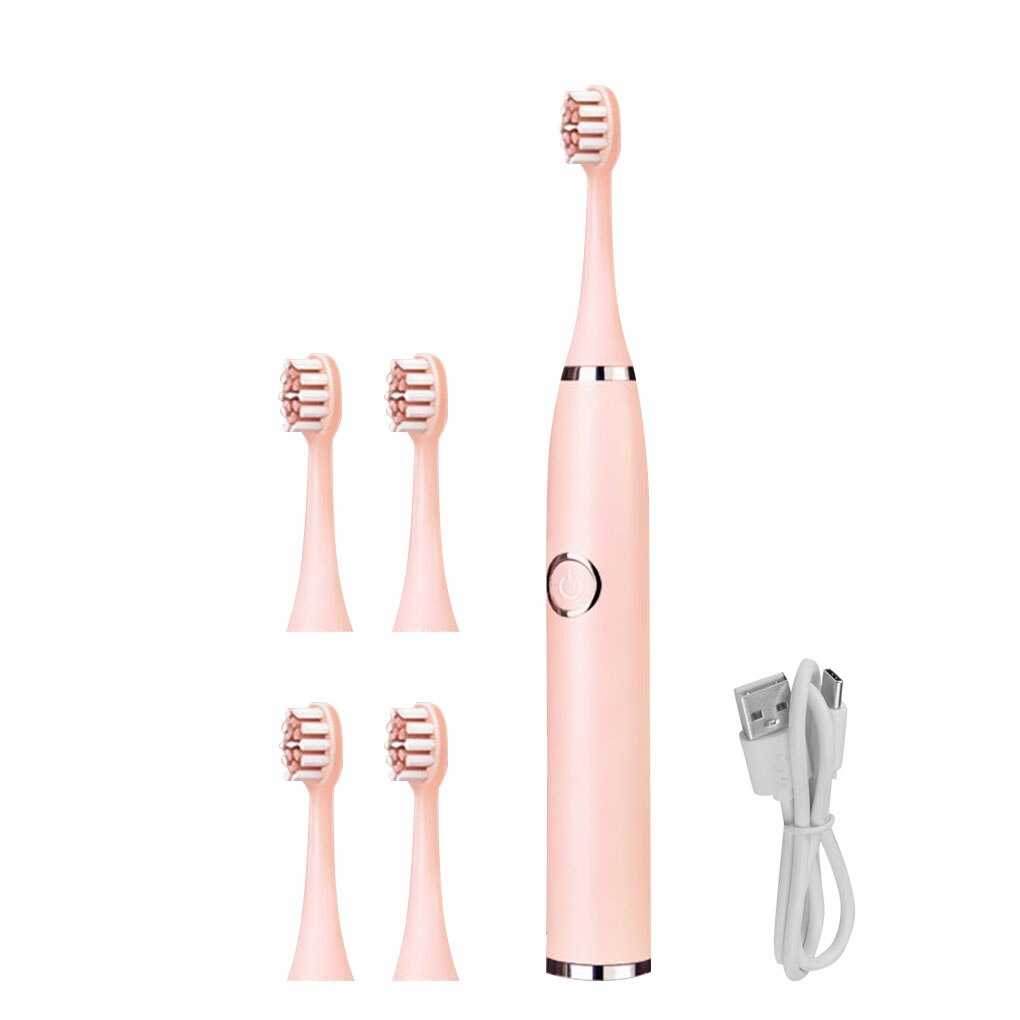 Super Sonic Electric Toothbrushes for Adults Kid Smart Timer Whitening Toothbrush IPX7 Waterproof Replaceable AA Battery Version: Charger Version E