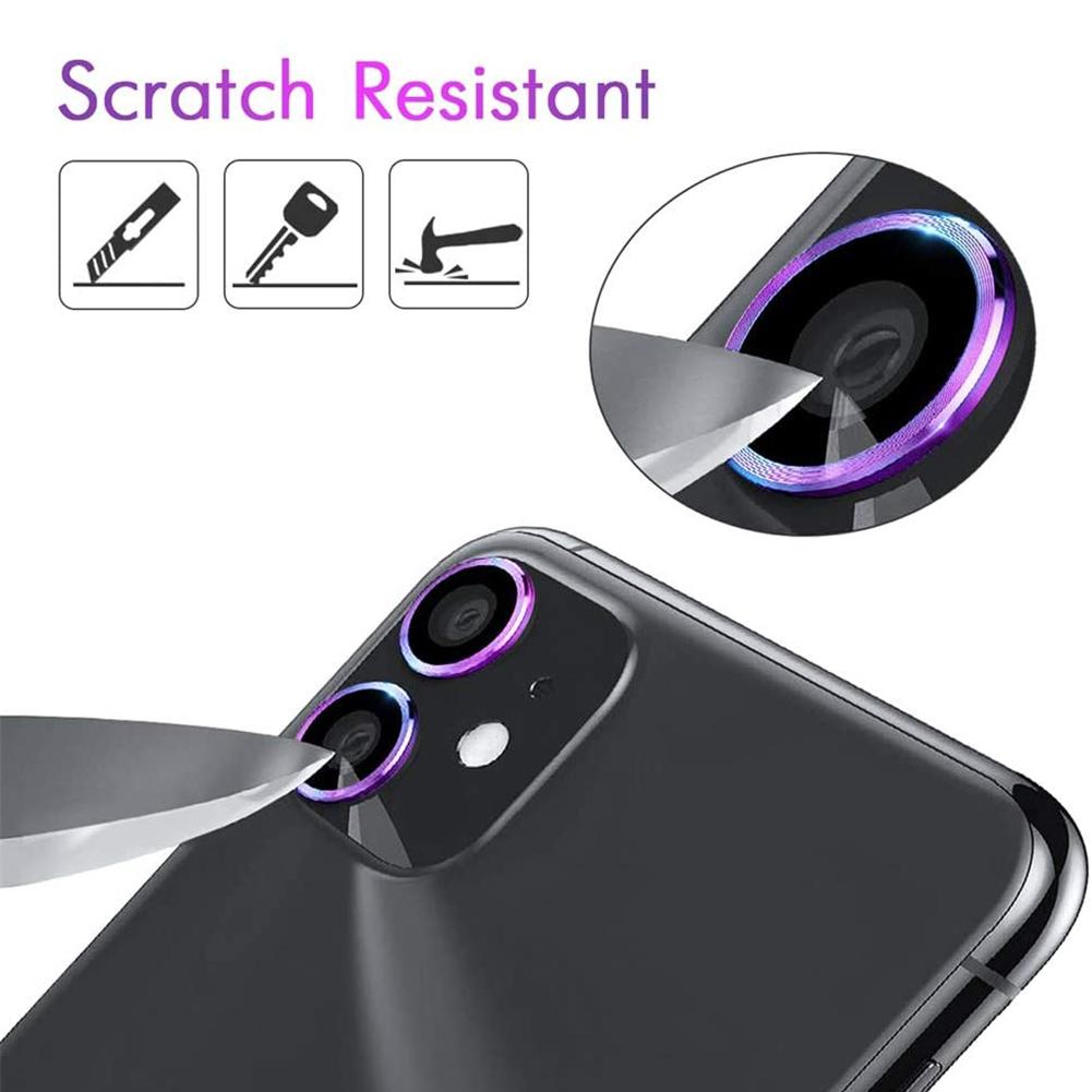 3Stck Telefon Zurück Kamera Objektiv Schutz Ring fallen Schutz für iPhone 11 Profi Max