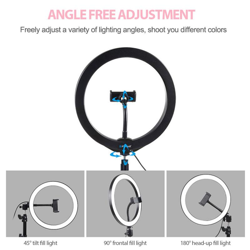 Anel de luz led de 4.7 polegadas/suporte de selfie para telefone ao vivo, transmissão ao vivo, artefato de luz para preencher luz de preenchimento