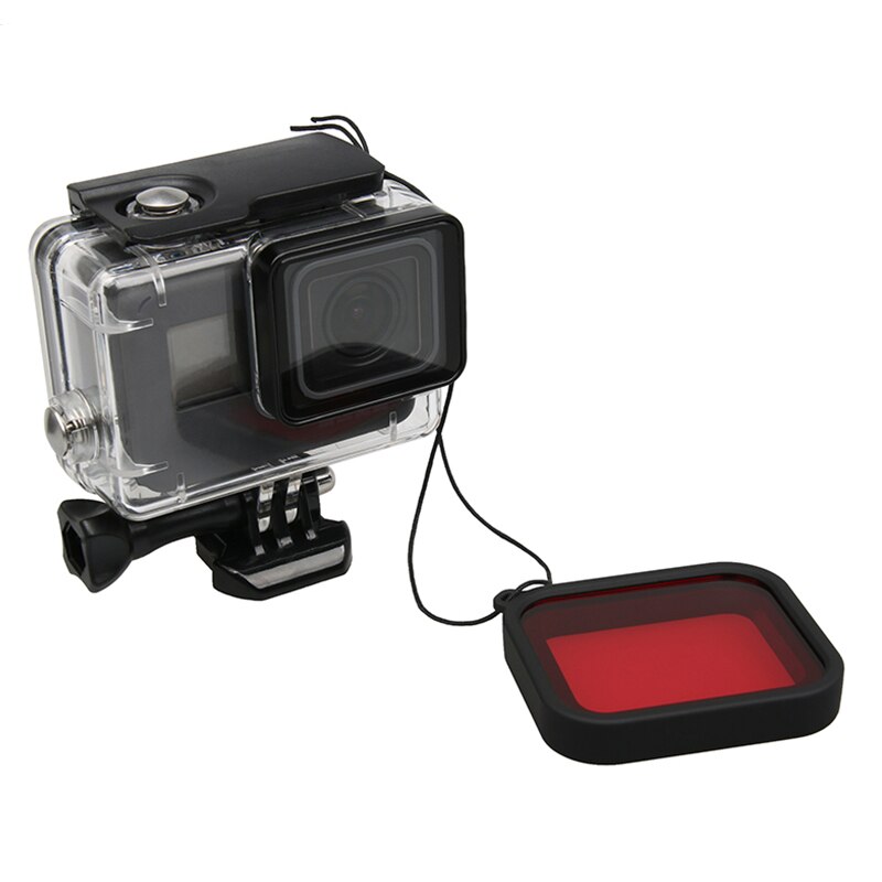 Waterdichte Case Rode Duiken Filter lens Dive Onderwater Lente Filtors Protector Voor Go pro Hero Black 5 6 7 Accessoires