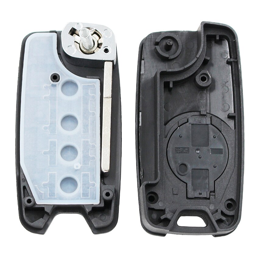 Replacement Flip Remote Key Shell Case Fob 4 Button for Jeep Renegade with uncut SIP22 blade