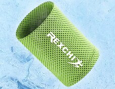 Cold sports wristbands Fitness weightlifting handbands Running and riding Icy sweat-absorbing comfortable breathable wristbands: Green / M