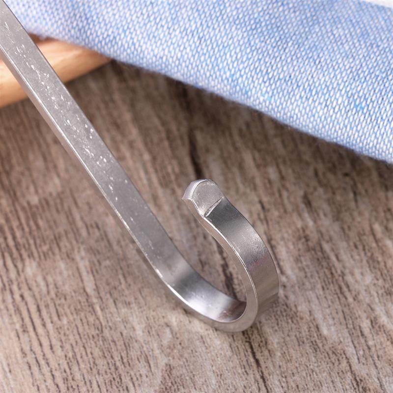 6pcs S Hooks S Shape Metal Hooks Heavy Duty 304 Stainless Steel Flat Hooks S Shape Hangers For Hanging Plants Pots Pans Closet