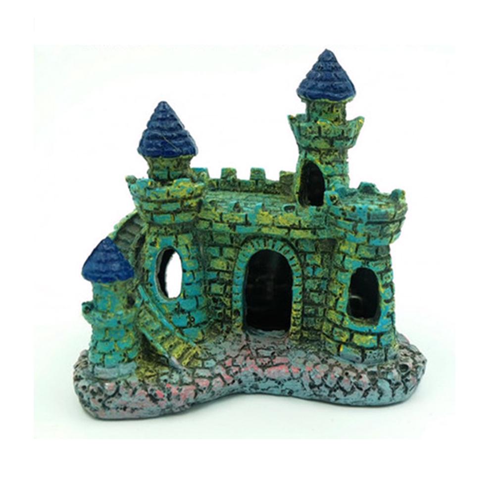 Aquarium Resin Castle Fish Tank Decorations Castle Tower Ornaments Fish Tank Aquarium Accessories Decoration Fish Landscape
