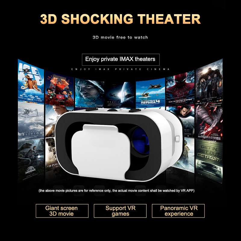 Draagbare Comfortabele 3D VR Bril Kartonnen Helm Virtual Reality Beschermende Headset Stereo VR Voor 4-6inch Smart Mobiele telefoon