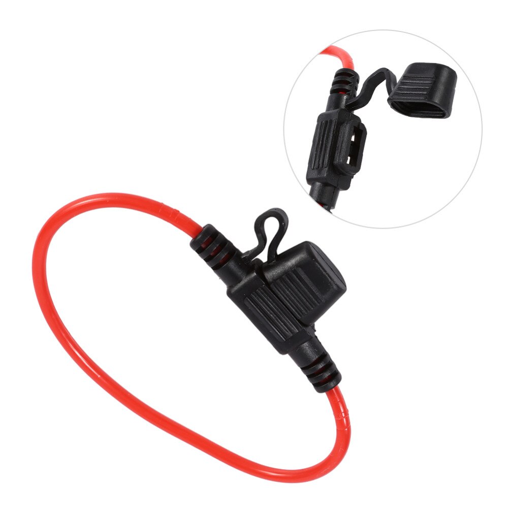 30A 5pcs Waterproof Proof Power Socket In Line Fuse Holders With 12V 30A Blade Fuse Car Replacement Fuses car accessories