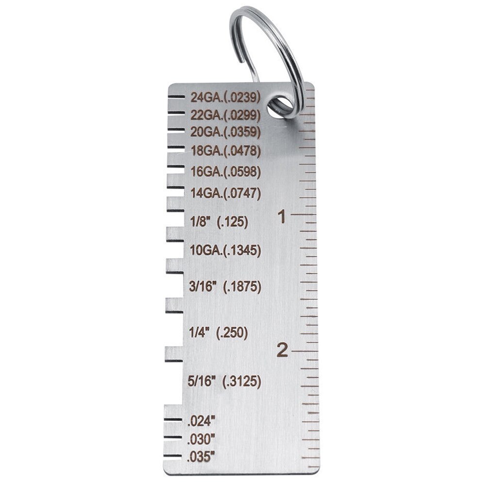 Stainless Steel Sheet Measurement Thickness Measuring Soldering Metal Gage Plate Wire Gauge