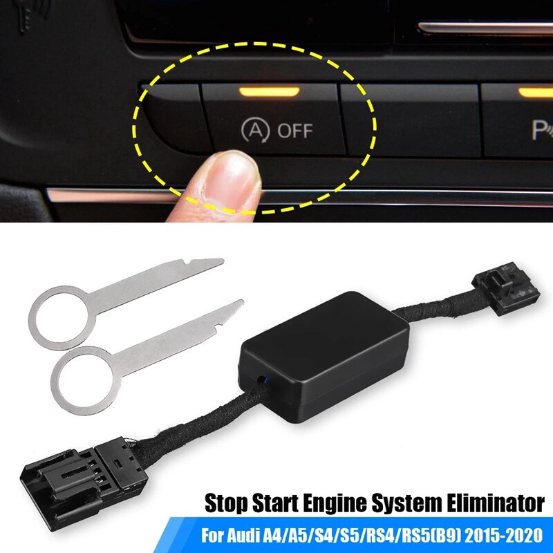 For- A4 5/S4 5/RS4 5(B9) Automatic Stop Start Engine System Eliminator Control Sensor Plug Stop Canceller