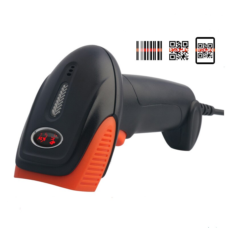 1D Code 2D Code Bedrade Draadloze Code Scanner Bluetooth Barcode Scanner Usb Scanner Code Scanner Supermarkt Kassier: 5600-2D USB