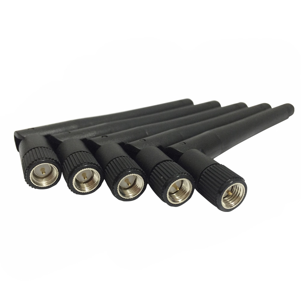 Antenne fouet sans fil 2.4G Uhf 2.4GHz pour routeur, contrôleur de Module DMX sans fil pour effet de lumière de scène, 5 pièces/lot