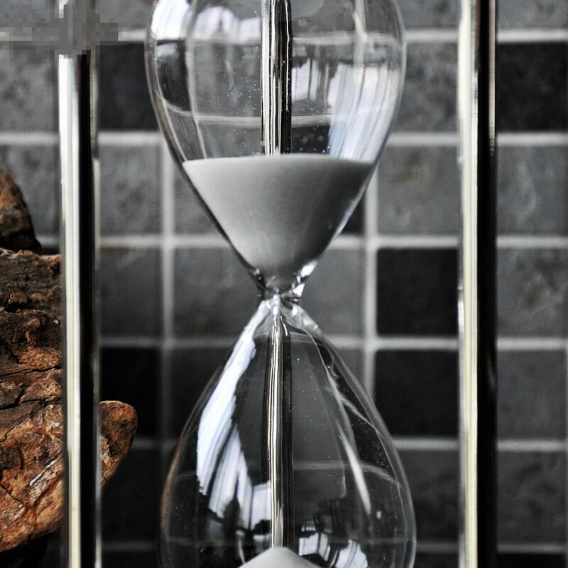 Moonlight metal hourglass 30 minutes timer ornaments home decorations study desktop crafts