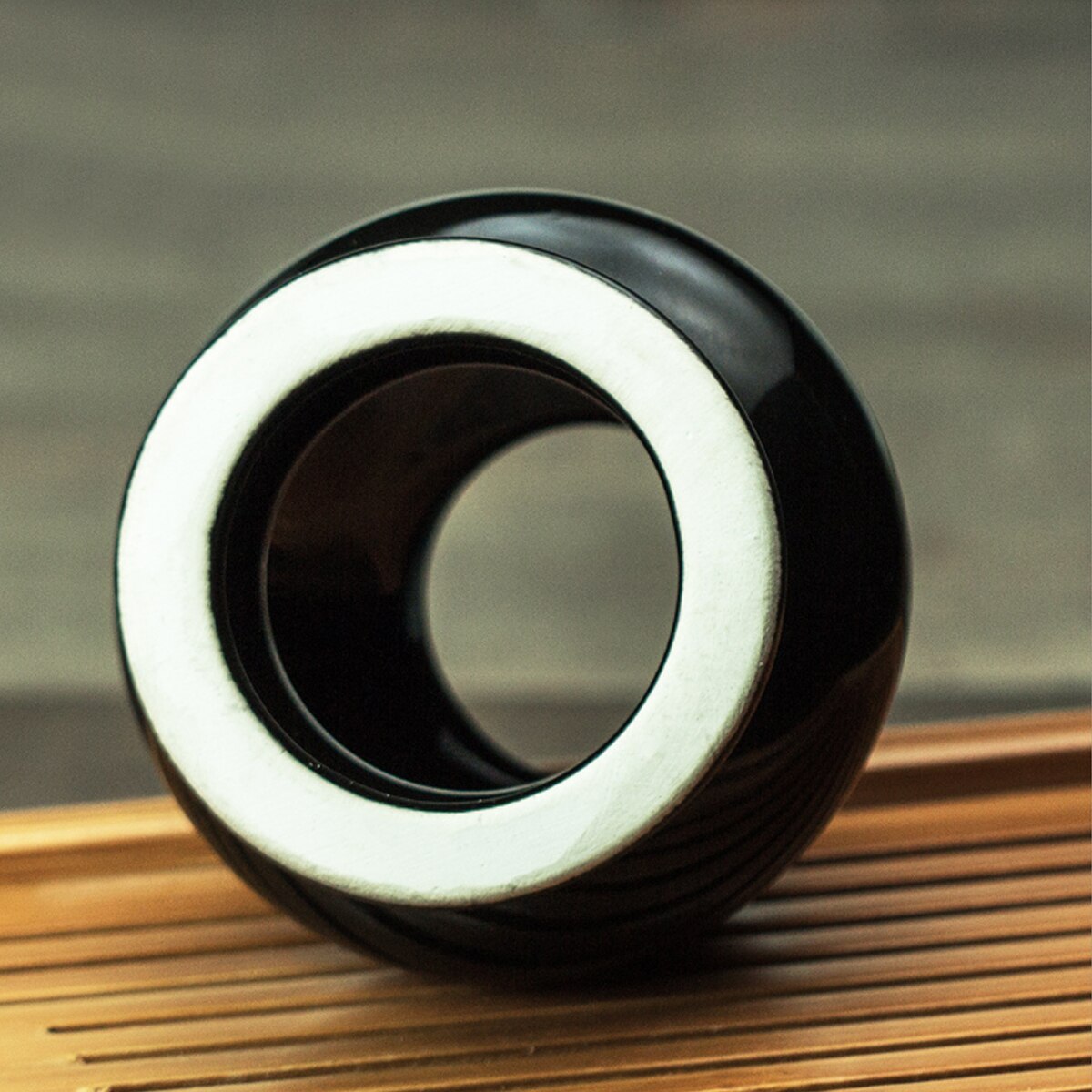 Support de fouet en bambou, cône noir japonais Matcha, utilisé, remodelage du fouet, support de Chasen en bambou, outils de cérémonie du thé japonais, set de rangement de fouet