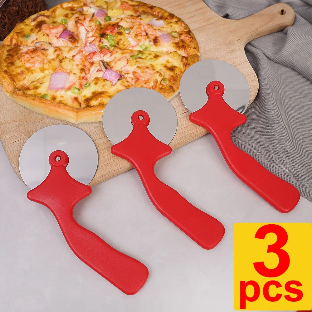 Pizza Rad Cutter 304 Stahl rollen Messer Gebäck Teig Schneider Rolle DIY Keks Backen Werkzeuge Manuelle Nudel Rolle Küche Werkzeug: Licht Gelb
