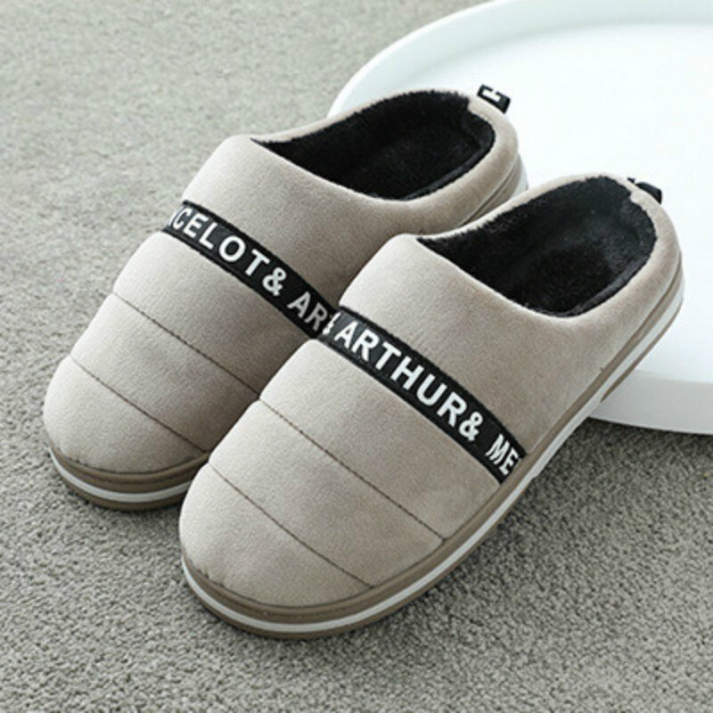 Wfl Womens Schoenen Thuis Mannen En Vrouwen Paar Indoor Warme Winter Huis Slippers Zachte Anti-Slip Zool katoen Vrouwen Slippers