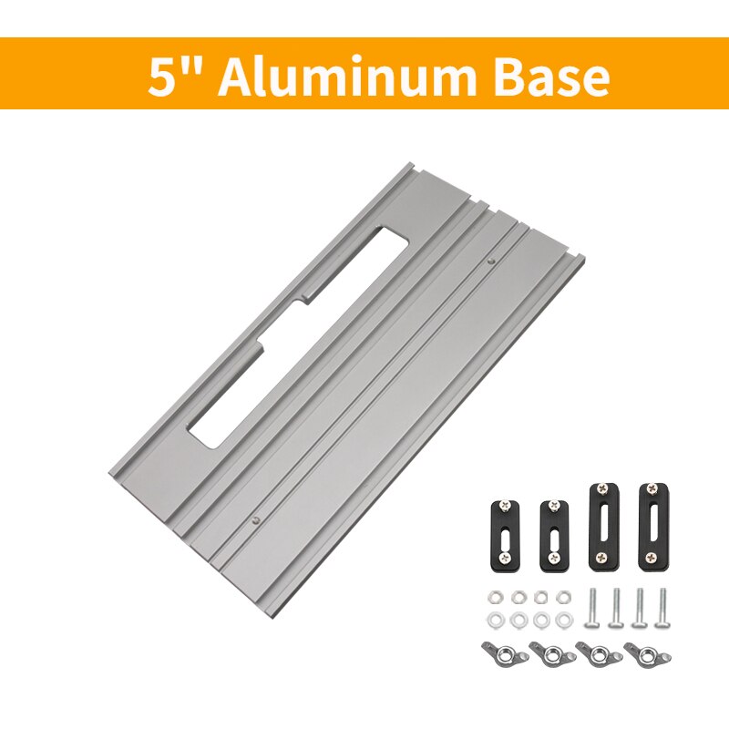 Aluminium Geleiderail Spoor Zag Geleiderails En Gids-Rail-Connector Tracksaw Rail-Klem Precisie Rand gidsen: 5 Inch  Base