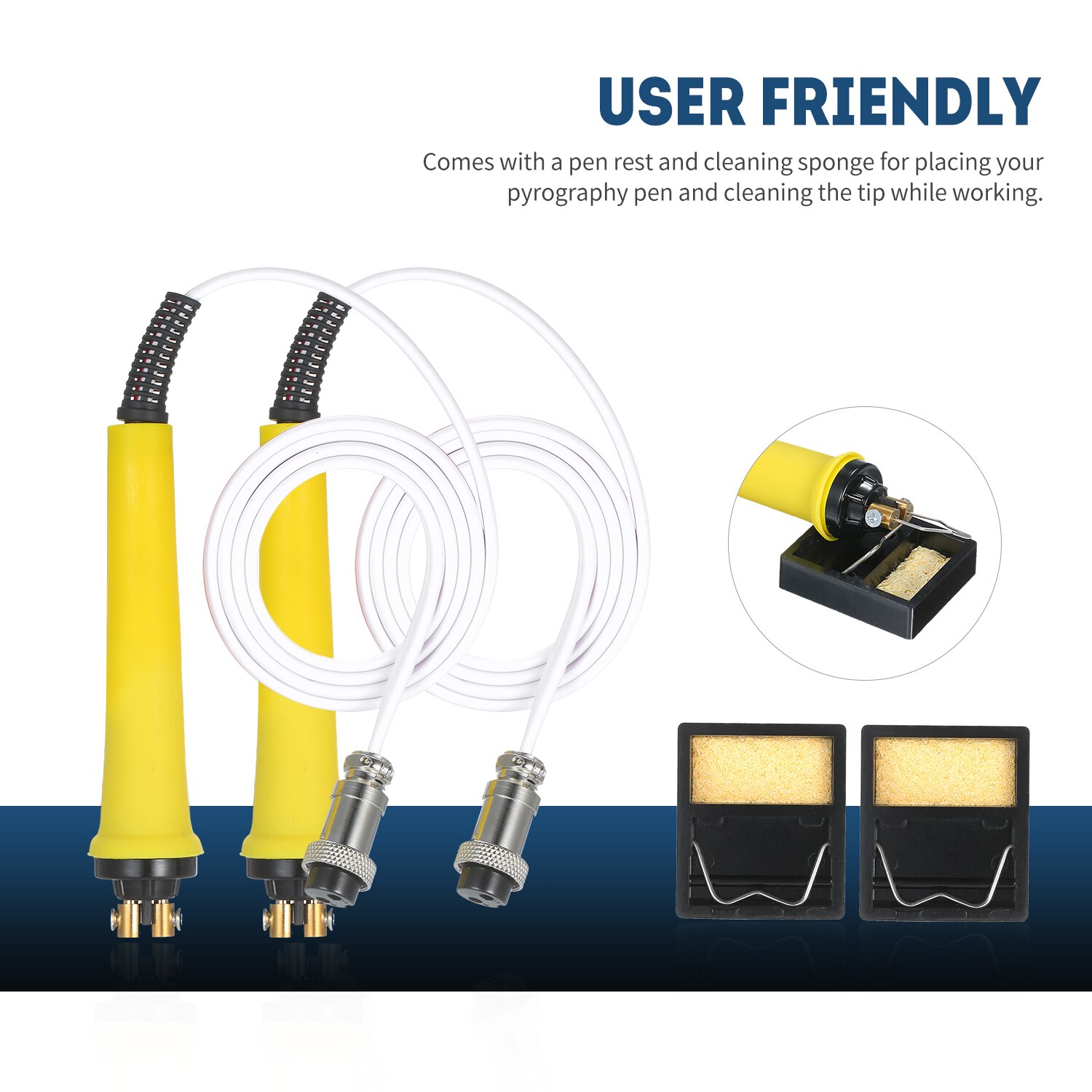 60W 220V Woodburner Wood Burning Tool Kit Adjustable 0℃-800℃ Digital Display Pyrography Pen Set Electric Soldering Iron
