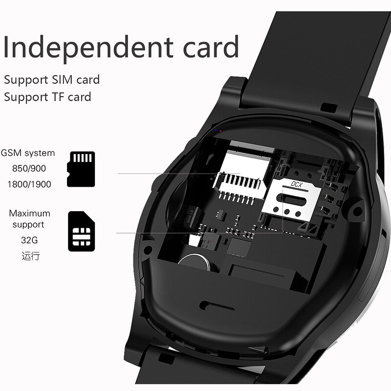 Bluetooth montre intelligente SW98 Smartwatch sommeil Tracker réveil cadran Message rappel d'appel SIM TF caméra Smartwatch pour Android