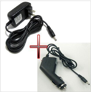 12 v 1.5A AC/DC Power Supply Adapter Wall Charger + DC Car Adapter Oplader Voor Acer Iconia Tab a500 A501 A100 A200