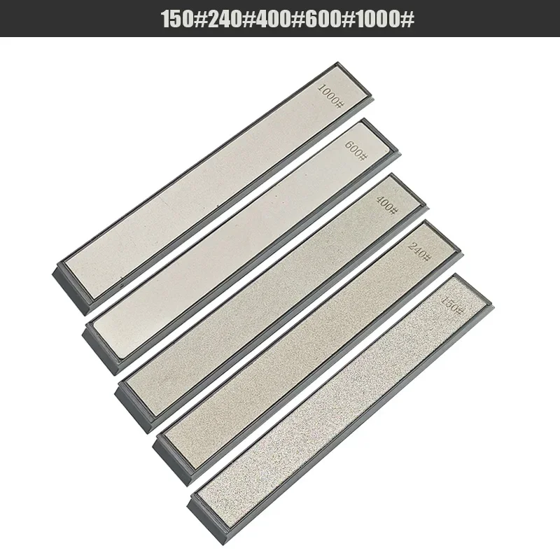 5 pz impostato Barra di Pietra diamantata Ruixin pro RX008 Affilacoltelli Sostituzione Pietra per affilare diamantata Pietra per affilare, Sistema di affilatura: grigio