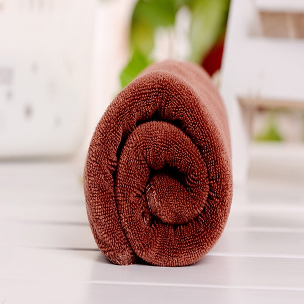 Mikrofiberhåndkle badehåndkle husholdningshåndkle hotellhåndkle frisørhåndkle bilvask håndkle multifunksjonelt håndkle: Brun
