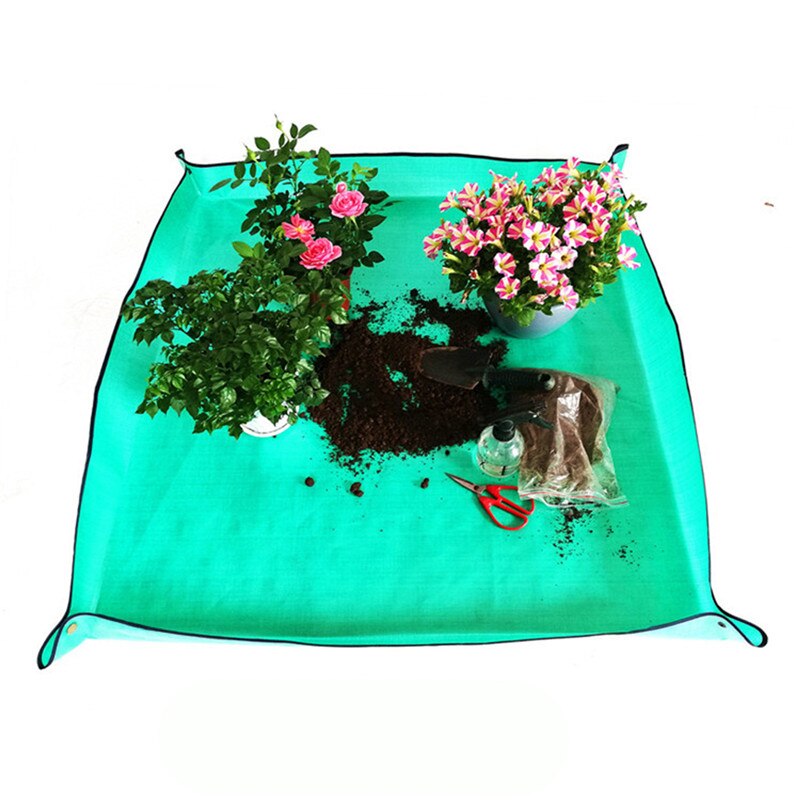 Plant Verpotten Mat, Waterdicht Thicken Transplanteren Vierkante Mat Bonsai Succulent Oppotten Tarp