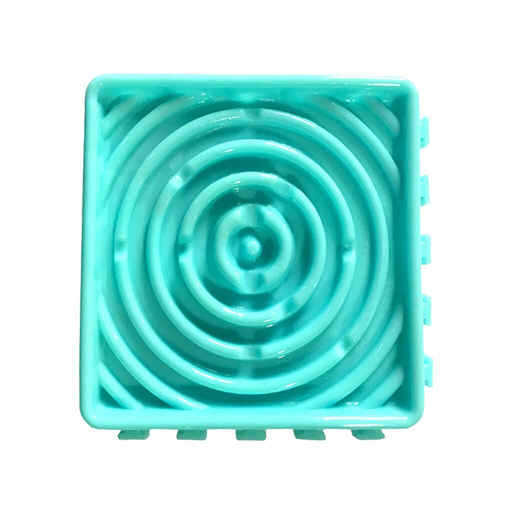 Pet dinner plate Dog Licking Food Plate Slow Food Anti-Choke with 4 suction cups Distracting 15X15X2cm improve digestion#7.3: BU