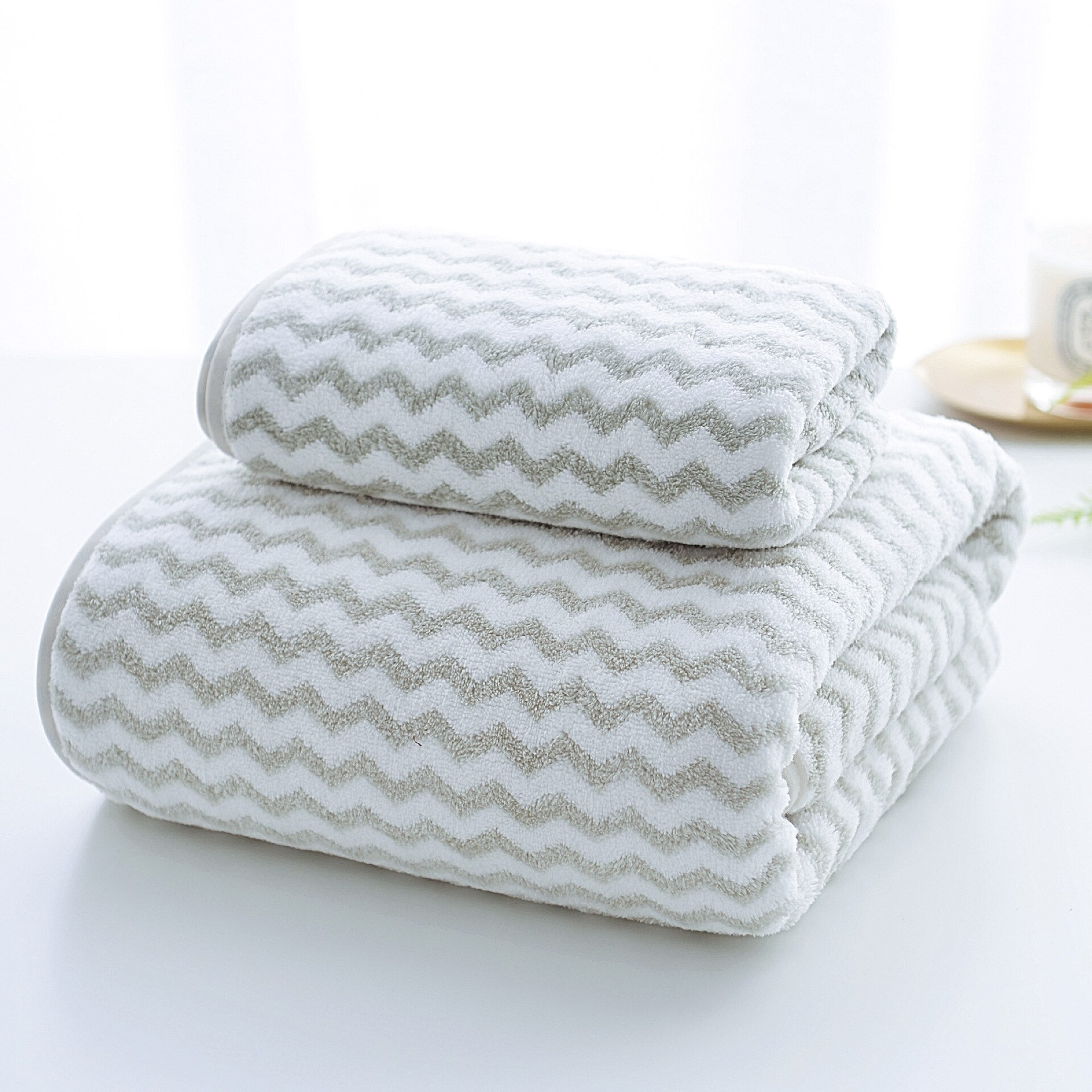 Super Soft Thicken Absorb Water Coral Velvet Bath Towel Face Towels Set Breathable Cozy Quick Dry Home Hotel Beach Towel Sets: Green