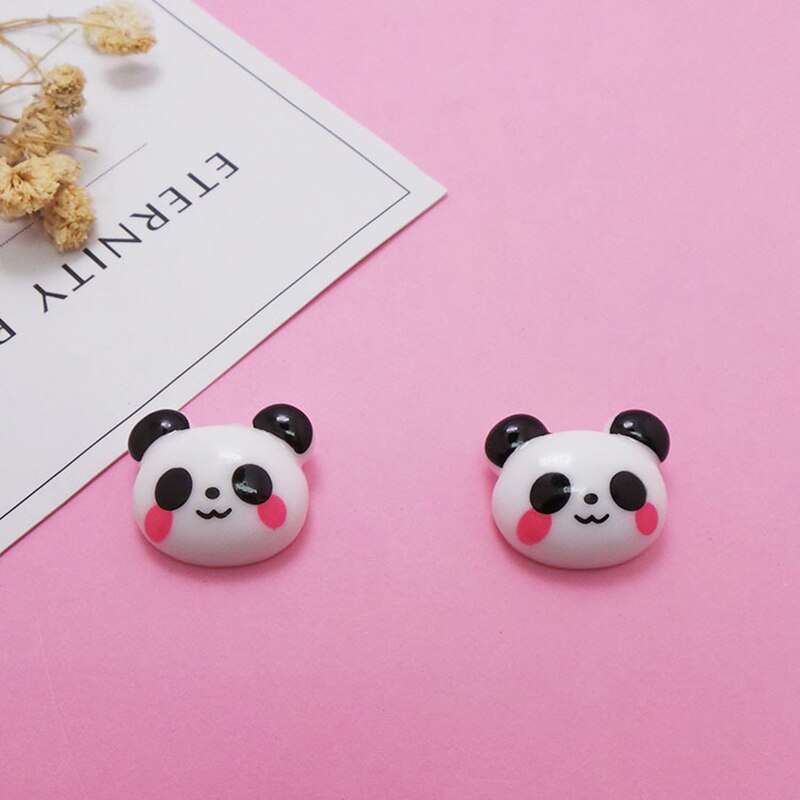 Leuke Panda Resin Charms Voor Slime Toevoeging Accessoires Extra 'S Voor Slimes Levert Filler Diy Polymeer Klei Lizun Model Tool Speelgoed