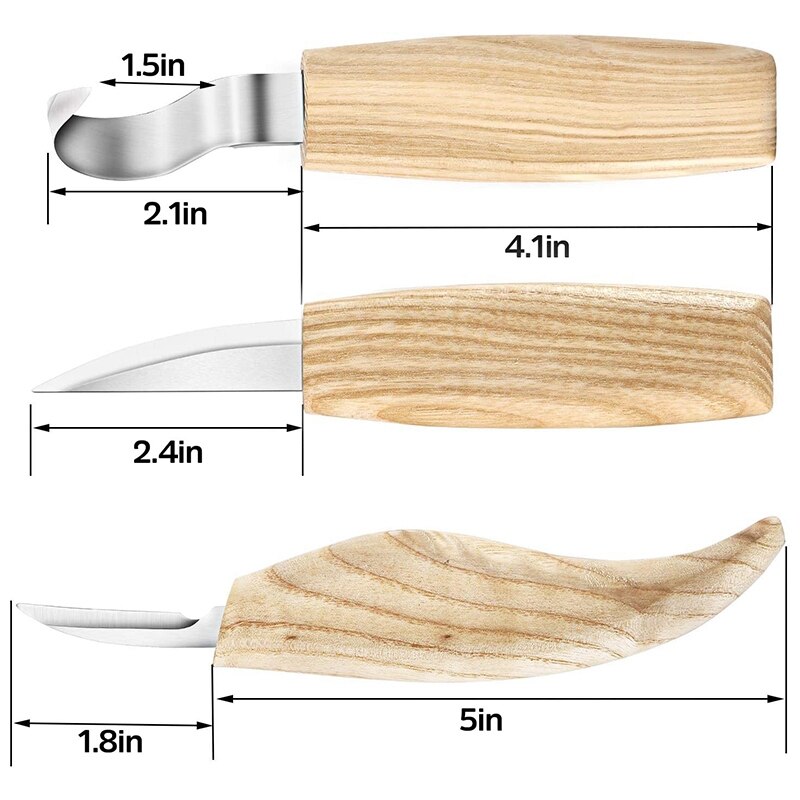 ! 10 Pcs Fraxinus Mandshurica Wood Carving Tools Set,Stainless Steel Wood Carving Tools Kit for Beginners-Carving