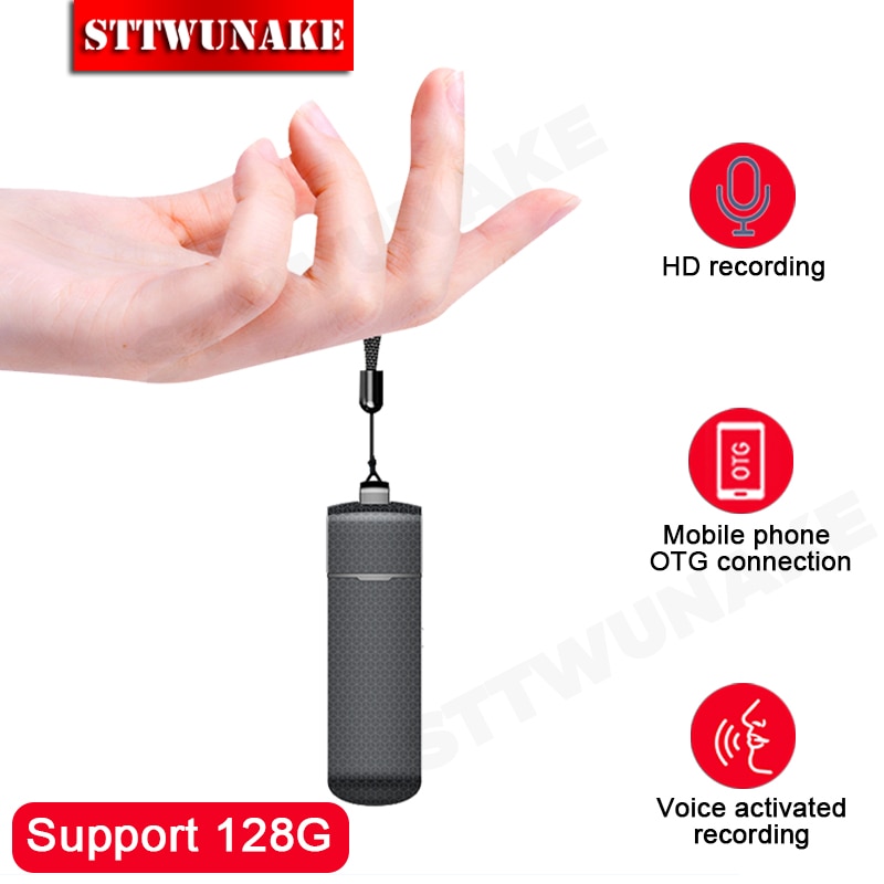 STTWUNAKE voice recorder mini activated recording small dictaphone micro audio sound digital USB flash drive secret