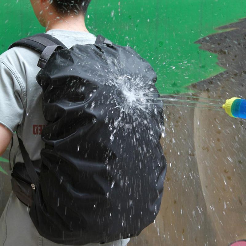 Impermeable ajustable mochila resistente al polvo bolsa de cubierta de lluvia de polvo