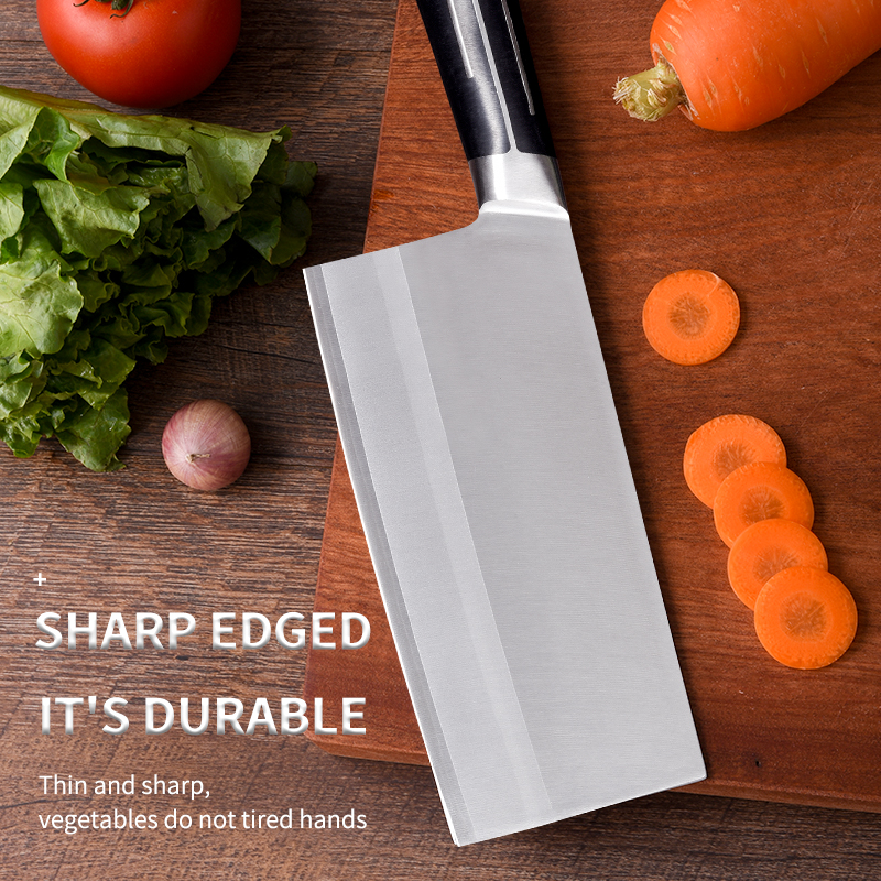 Full Tang Chef Knife Handmade Forged High-carbon Clad Steel Kitchen Knives Cleaver Filleting Slicing Vegetable Knife Box