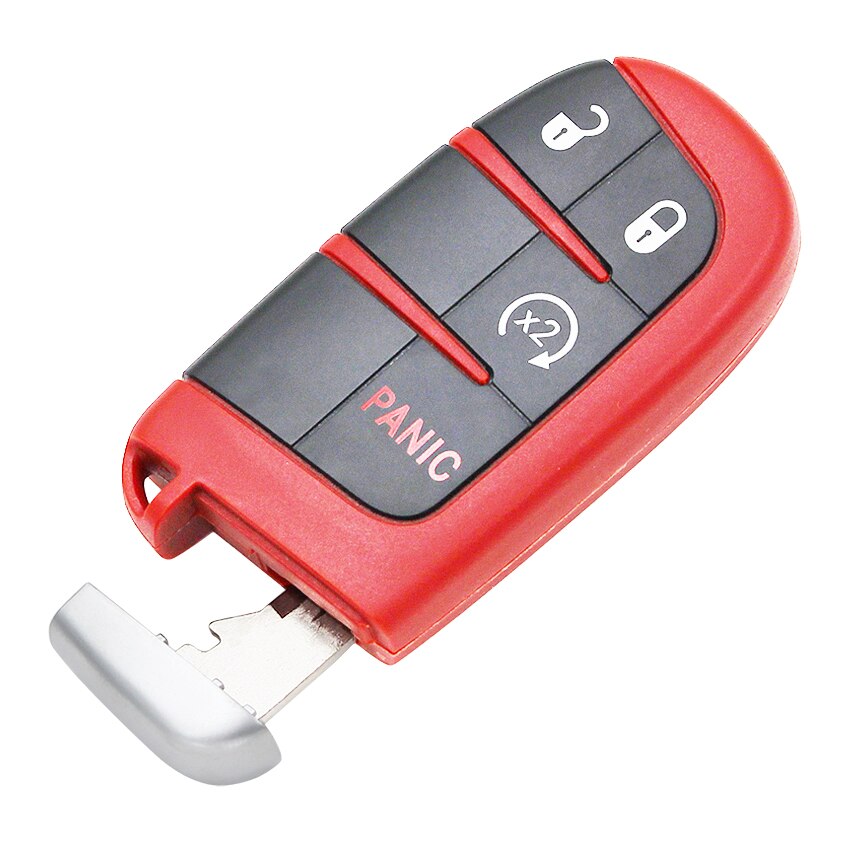 Nowy zamiennik 4/5 przycisk zdalny inteligentny obudowa kluczyka Obudowa dla Chrysler 300 dla unik pretendent ładowarka strzałka Durango dla jeep czerwony