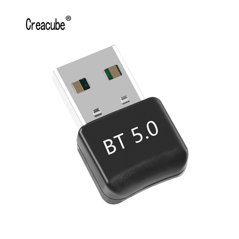 Creacube Wireless USB Bluetooth 5.0 Adapter Bluetooth Dongle Music Receiver Adaptador Bluetooth Transmitter for PC Win 7 8 10