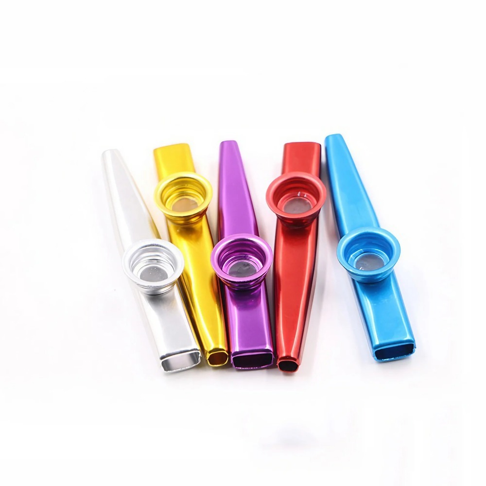 Simple léger Kazoo alliage d'aluminium métal pour Instrument de guitare amateurs de musique Instrument Instrument de musique strumenti