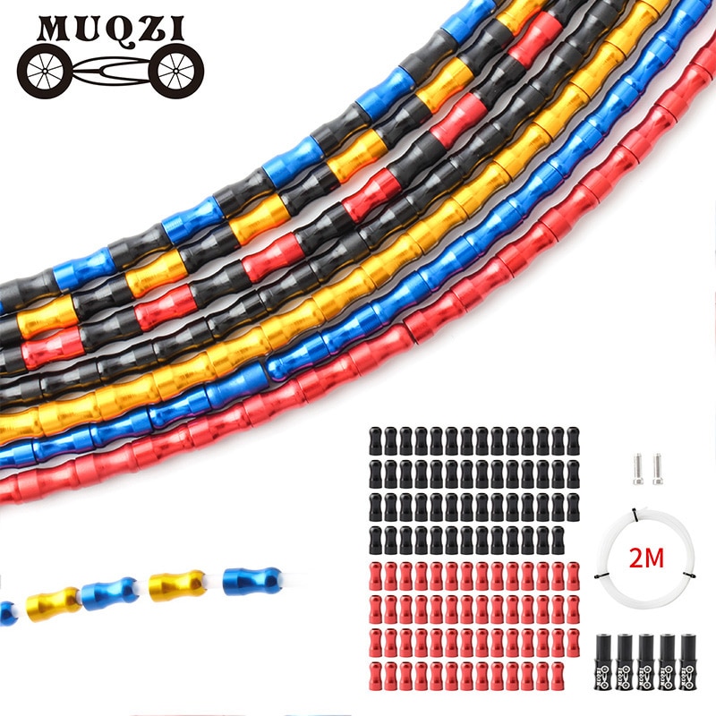 MUQZI cambios para bicicleta Cable de freno protección vivienda MTB bicicleta plegable para carretera Cable de aleación de aluminio de la línea de accesorios