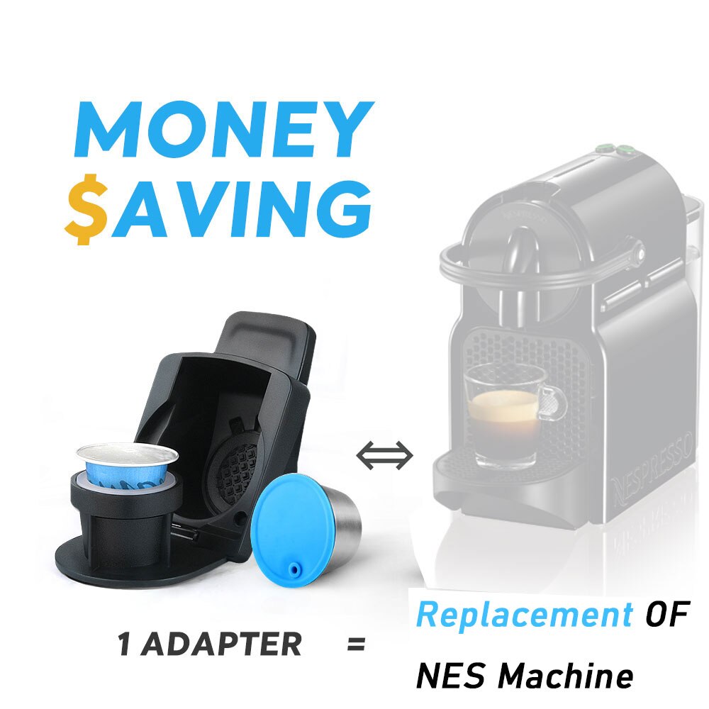 capsula e adattatore per caffè riutilizzabili per macchina da caffè Dolce gusto filtro riutilizzabile ecologico per alimenti in acciaio inossidabile