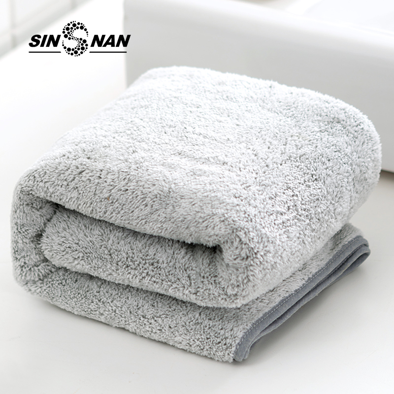 Sinsnan kolfiber hudvänlig badhandduk superabsorberande strandhandduk dusch bad spa sport resehanddukar