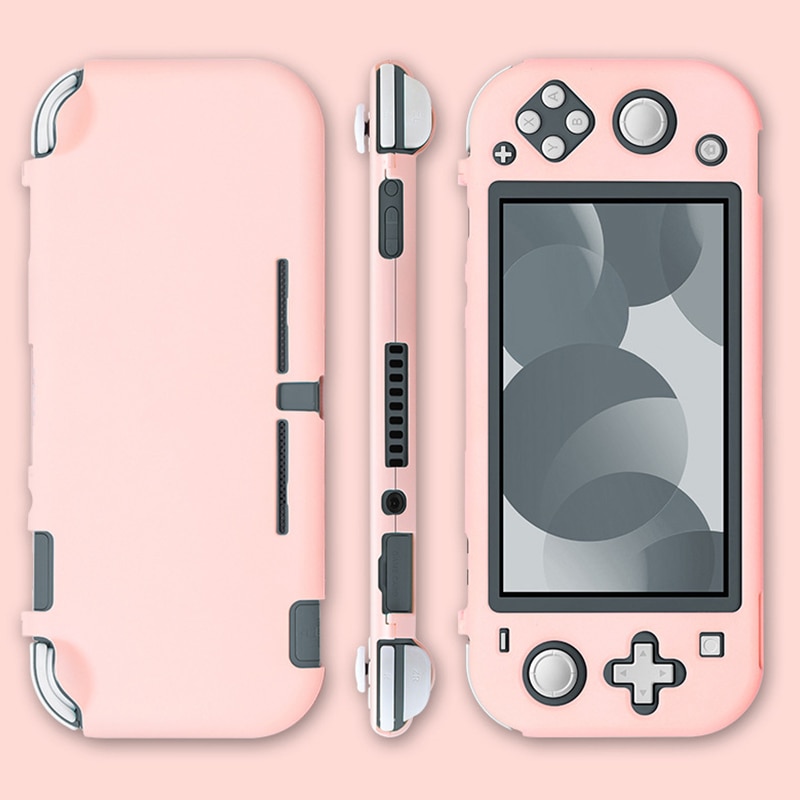 Capa protetora colorida para nintendo switch, case de proteção para nintendo switch lite, capa dura, antiderrapante, cobertura completa, acessórios para nintendo switch